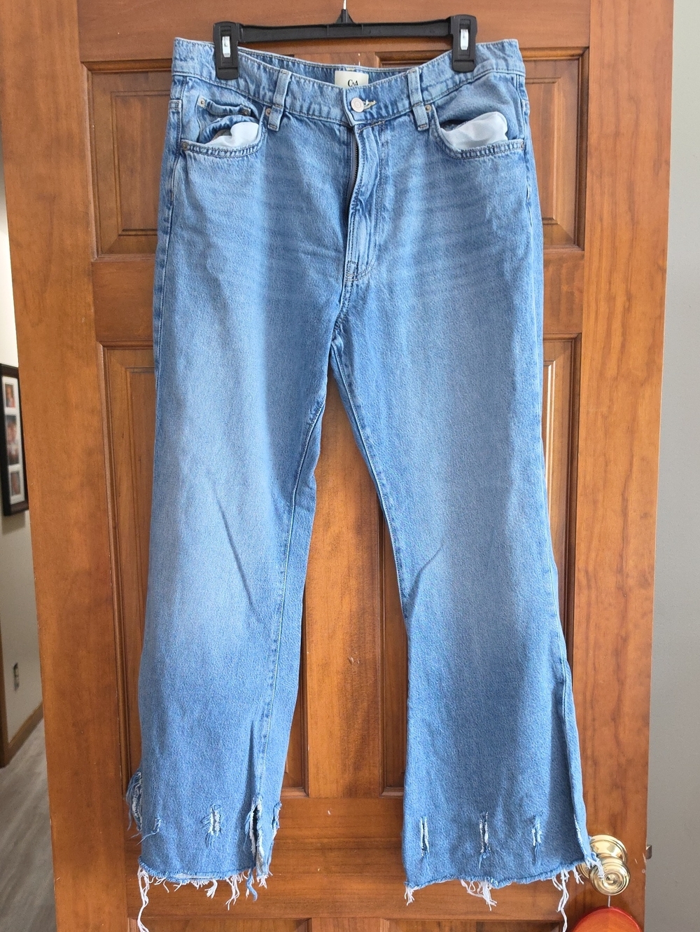 C&A Loose FLARE with Frayed Hem